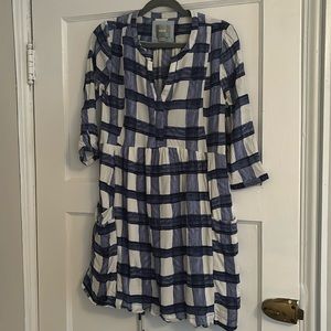 Blue and White Maeve dress